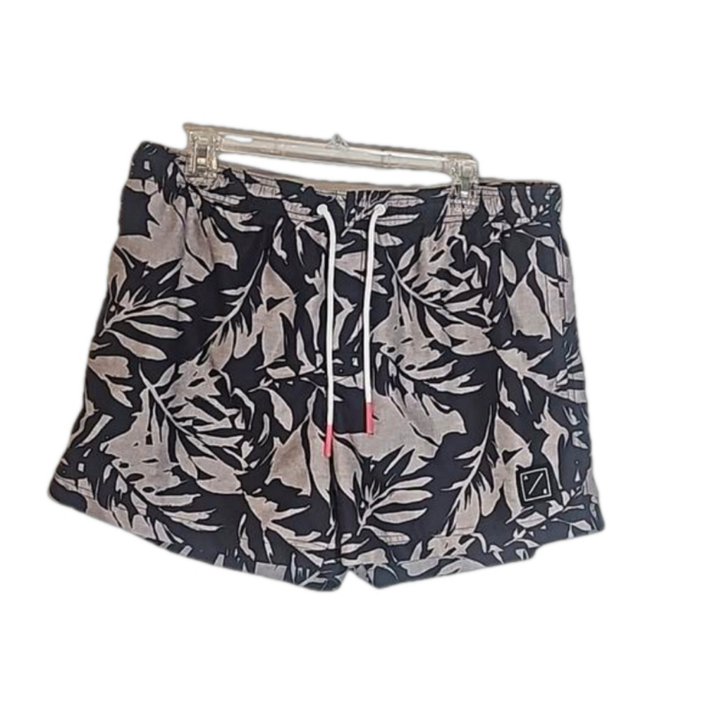 American Eagle Swim Trunk Black Tan Size L